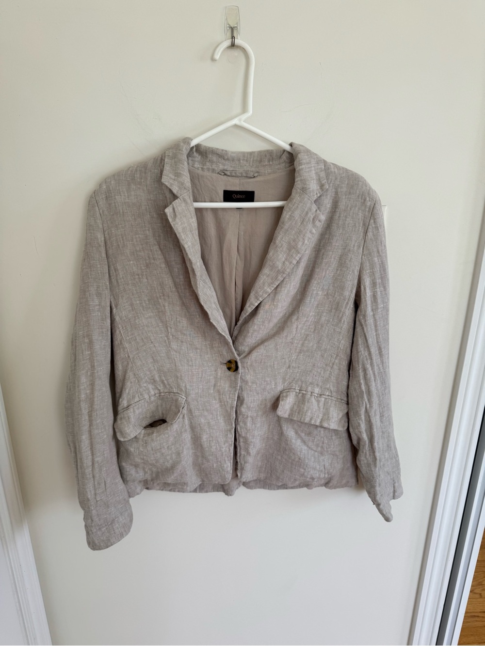 Quince 100% European Linen Blazer Small